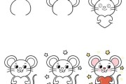 老鼠简笔画怎么画_老鼠简笔画步骤图解