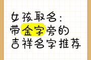 金字旁的字有哪些适合取名_带金字旁的名字怎么取