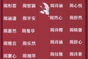周姓女宝宝起名大全_周姓女孩名字怎么取