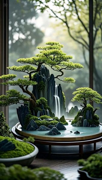 假山盆景图片大全欣赏_如何挑选精品假山盆景