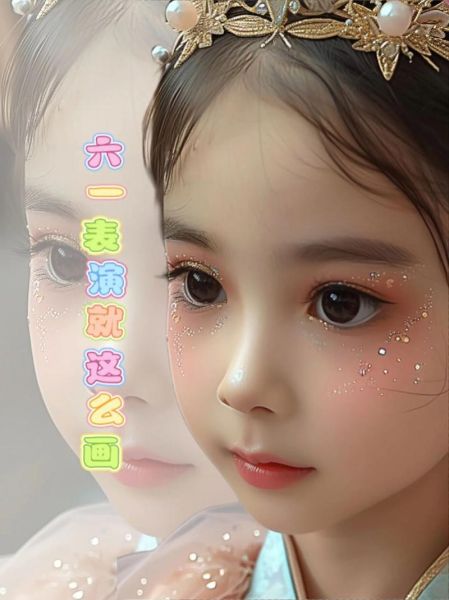 儿童眼妆图片大全集_如何画儿童舞台眼妆