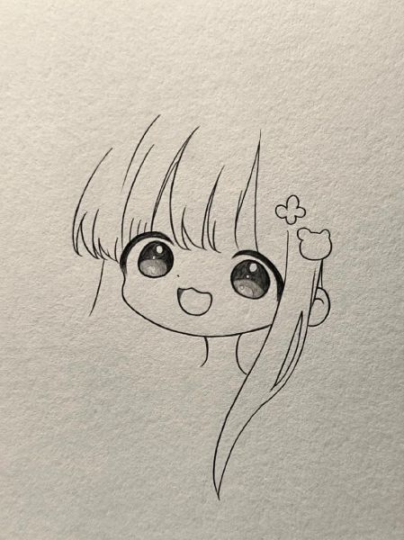 动漫素描图片大全_初学者临摹步骤