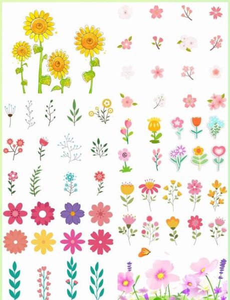 卡通花朵图片大全_如何挑选高清素材