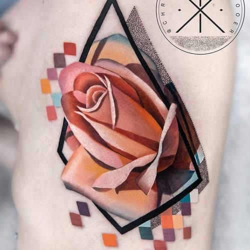 女生腰花纹身图案大全_腰花纹身疼吗