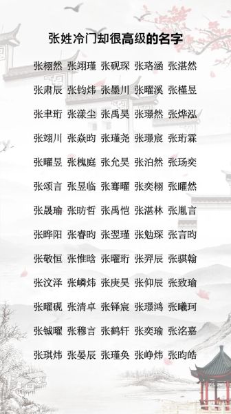 张姓宝宝取名字大全_张姓男孩女孩怎么起名