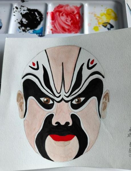 儿童画脸谱图片大全_如何教孩子画京剧脸谱