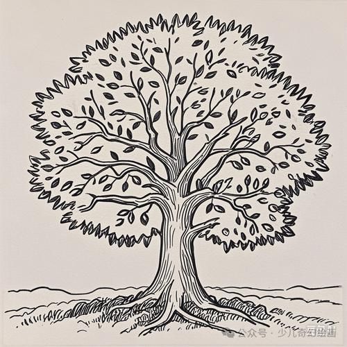 大树简笔画怎么画_大树简笔画图片大全