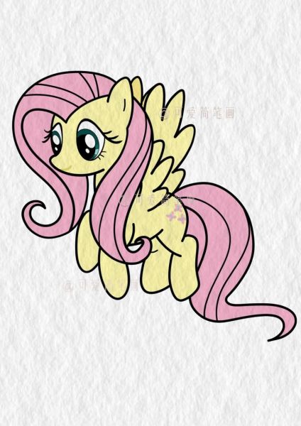 小马宝莉简笔画图片大全_怎么画小马宝莉
