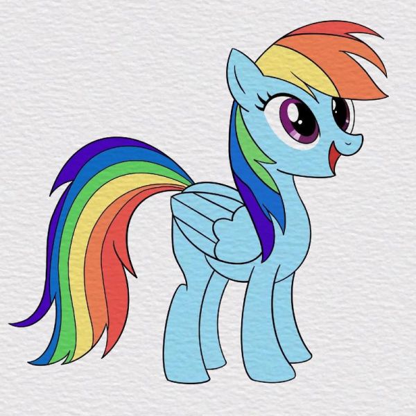 小马宝莉简笔画图片大全_怎么画小马宝莉