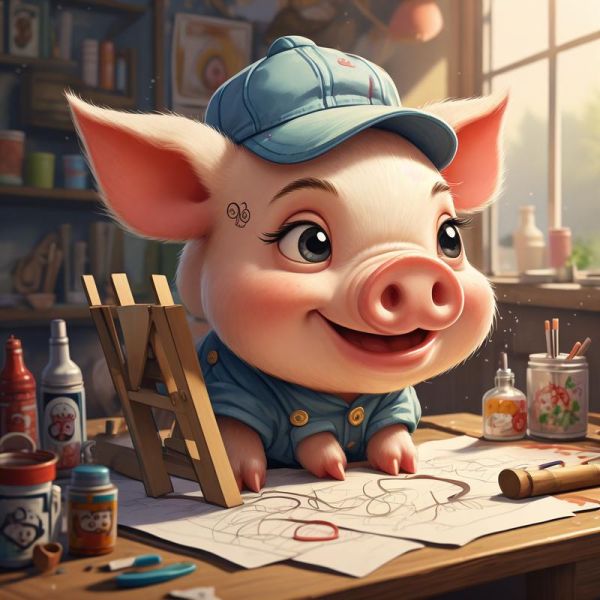 卡通猪图片大全_哪里找高清无水印