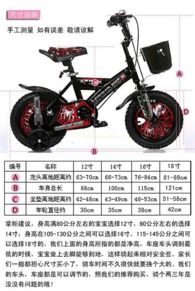 儿童自行车图片大全_怎么选尺寸