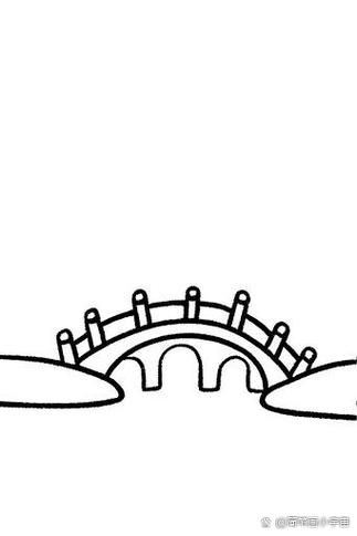 简笔画桥图片大全_怎么画桥简单又好看