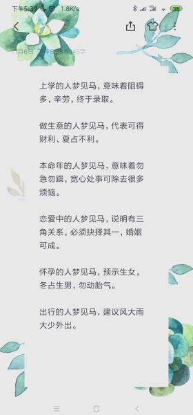 梦到马是什么意思_梦见马奔跑代表什么