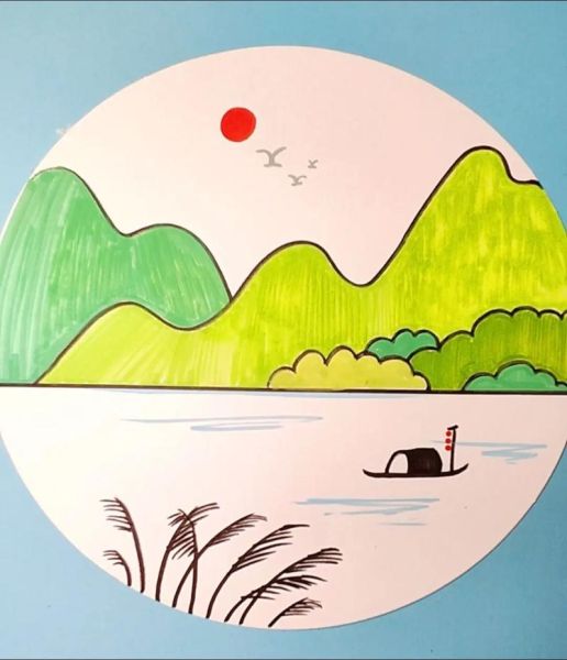 风景简笔画怎么画_风景简笔画大全图片