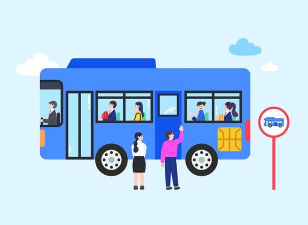 公交车卡通图片大全_如何免费下载高清素材