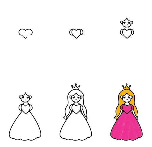 公主裙简笔画怎么画_公主裙简笔画图片大全