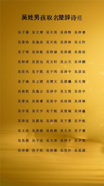 吴氏宝宝起名大全_吴姓男孩女孩名字怎么取