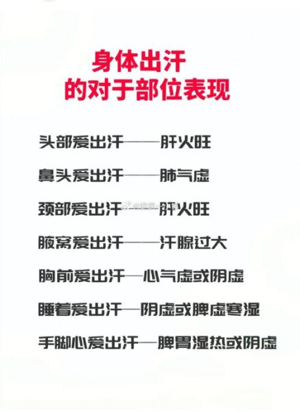 出汗图片大全_出汗多是什么原因