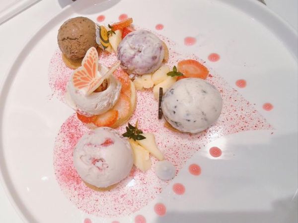 冰淇淋球装饰图片大全_如何摆盘好看