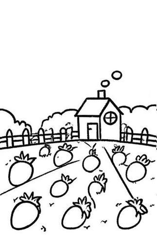 草莓园图片大全简笔画_怎么画草莓园