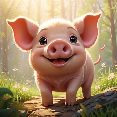 萌猪图片大全可爱_哪里找高清萌猪图