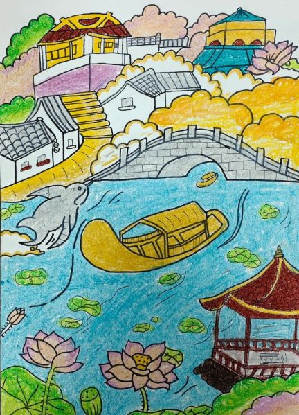 农村画图片大全_怎么画简单又好看