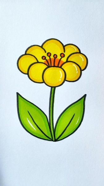 小花简笔画怎么画_小花简笔画图片大全