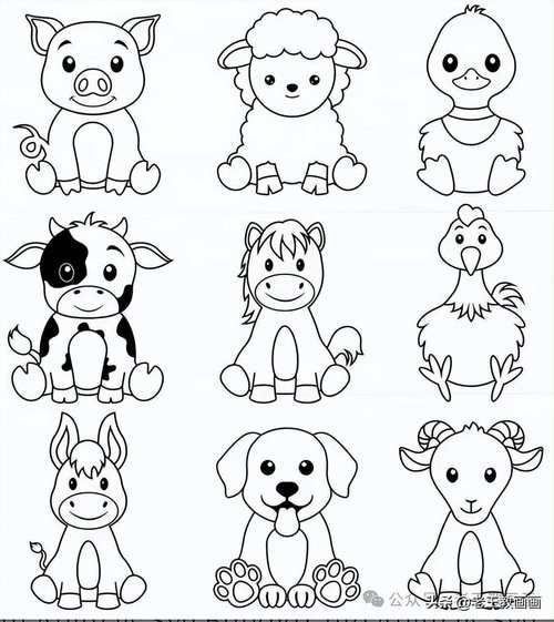 画动物图片大全_如何画动物简笔画