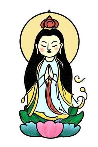 观音简笔画怎么画_观音简笔画图片大全