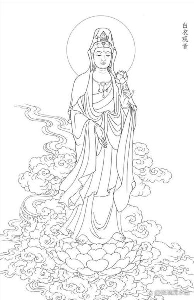 观音简笔画怎么画_观音简笔画图片大全