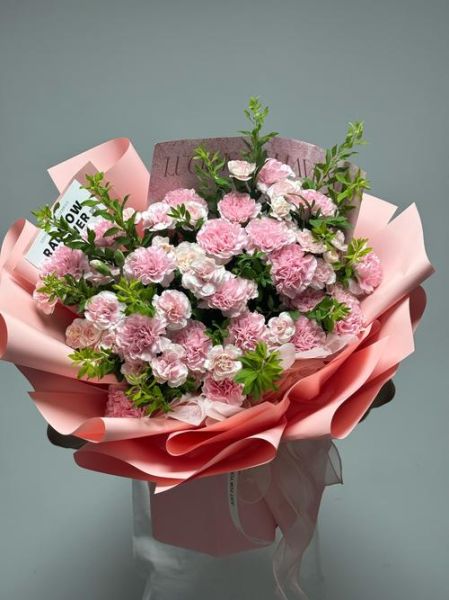 康乃馨插花图片大全_康乃馨插花怎么插好看