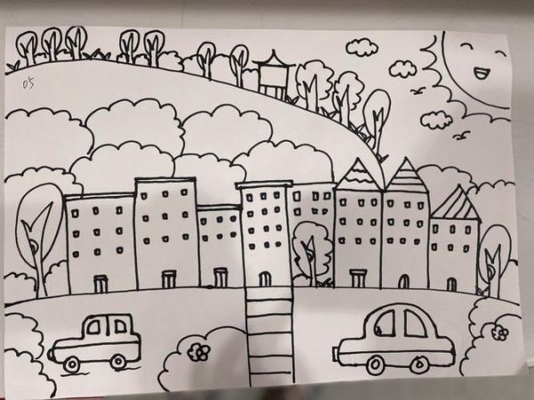 家乡画图片大全_怎么画简单又好看