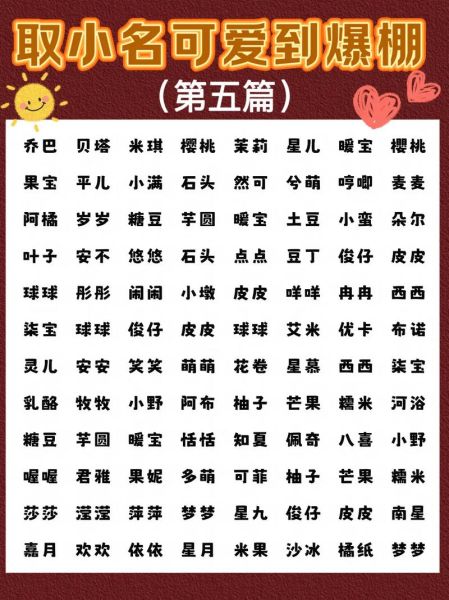 可爱女宝宝起名技巧_如何挑选小名