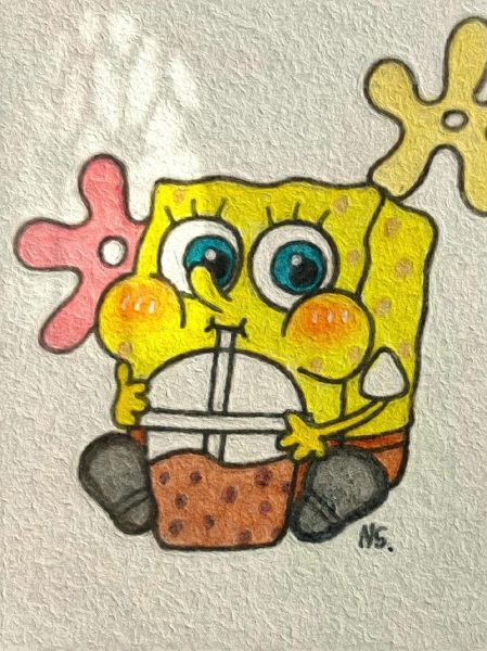 海绵宝宝头像超萌_怎么画