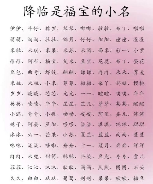 可爱男宝宝名字大全_如何给男宝宝取萌系小名