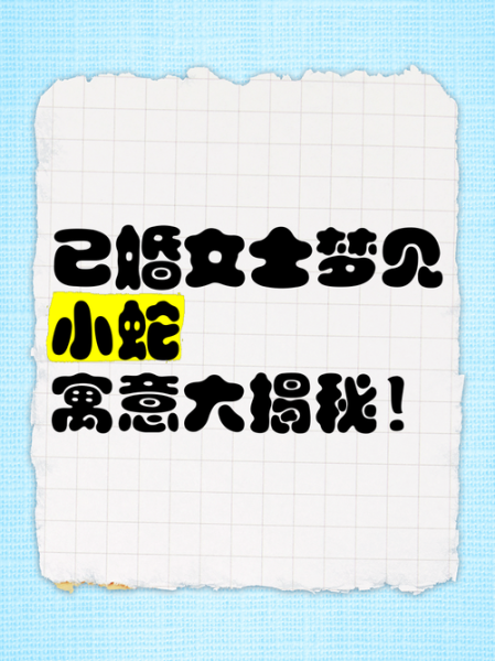 梦到一条小蛇是什么意思_梦见小蛇预示着什么