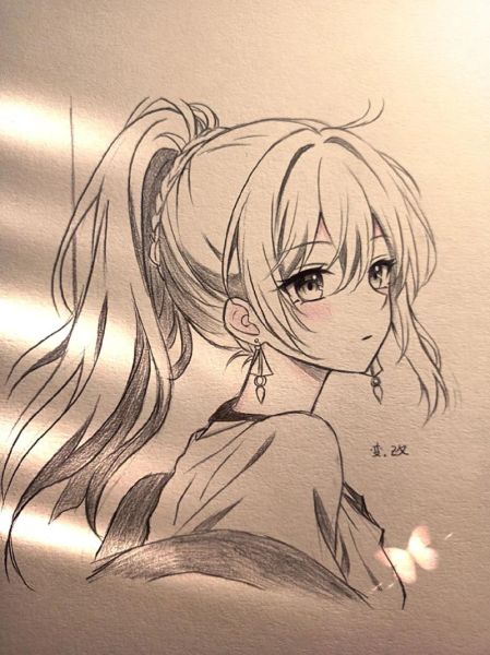 女孩绘画图片大全_适合初学者临摹吗