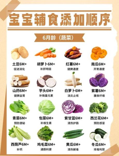 7个月宝宝吃什么蔬菜_辅食添加顺序