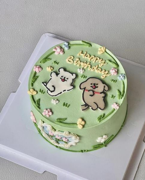 卡通蛋糕图片大全_怎么做卡通蛋糕