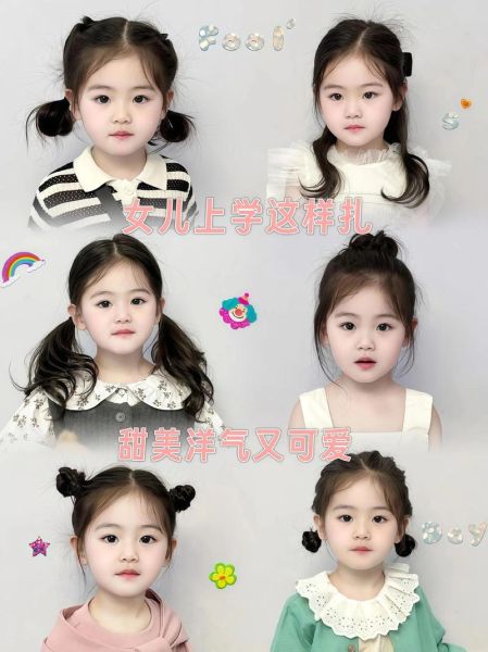 女宝宝扎头发教程_适合细软发的发型