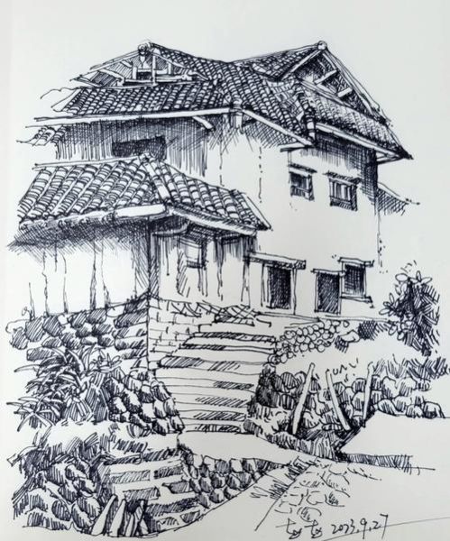 风景速写图片大全_初学者怎么临摹