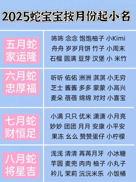 蛇年男宝宝名字大全_蛇年男宝宝取名禁忌