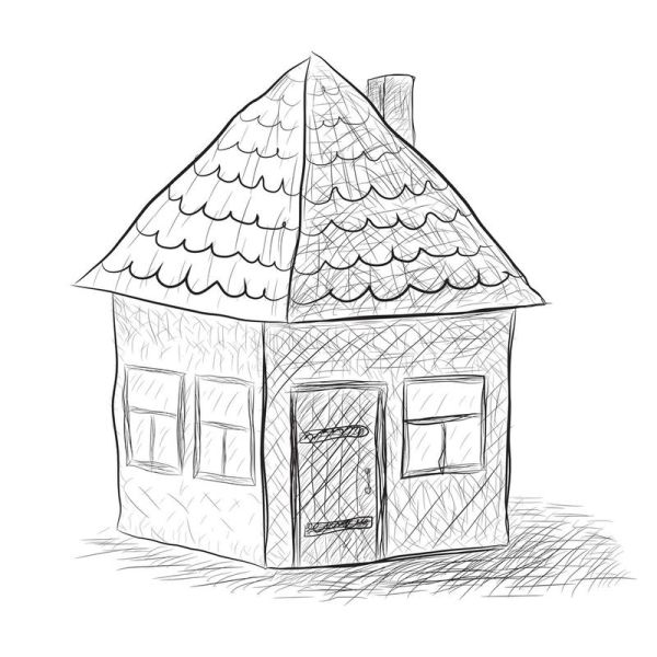 绘画房子图片大全_如何画出立体感的房子