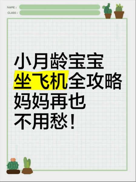 宝宝几个月可以坐飞机_婴儿乘机注意事项